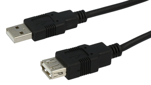 ARTICONA USB 2.0 Type A - B Verlengkabel zwart