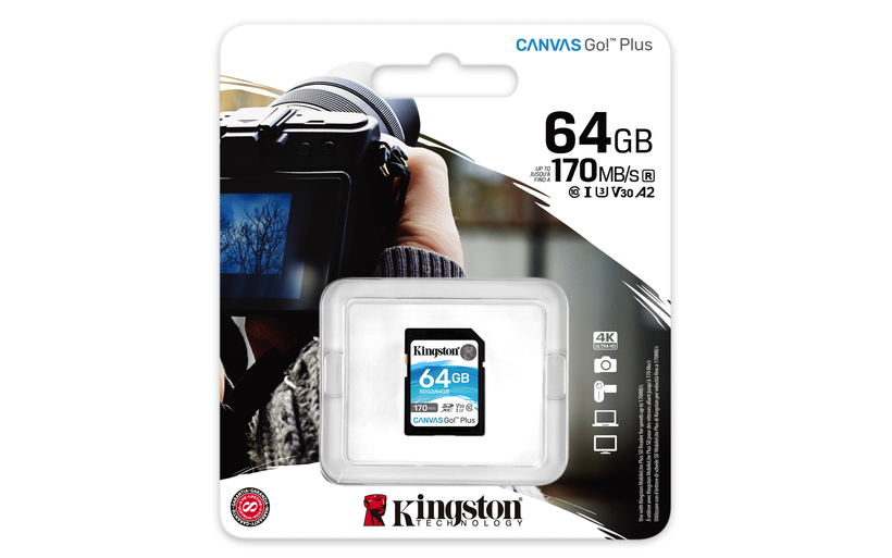 Kingston Canvas Go! Plus SD Card 64GB