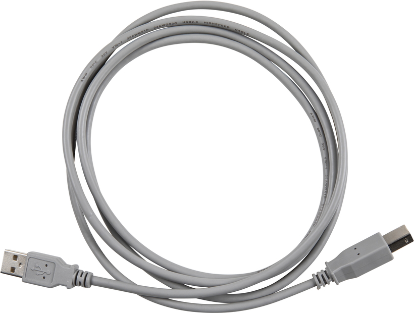 USB-kabel 2.0 st(A)-st(B), 1,8m, grijs