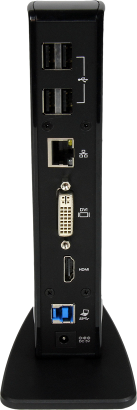 Adapter USB-B - HDMI/DVI/RJ45/USB/Audio