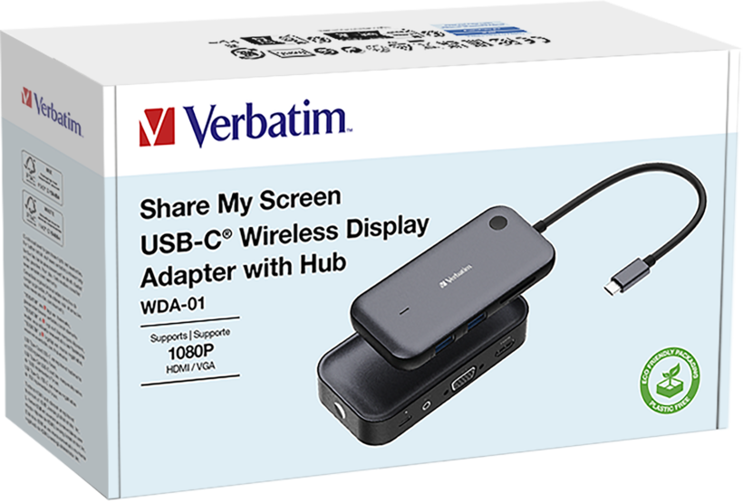 Verbatim Wireless HDMI/VGA Extender 10m