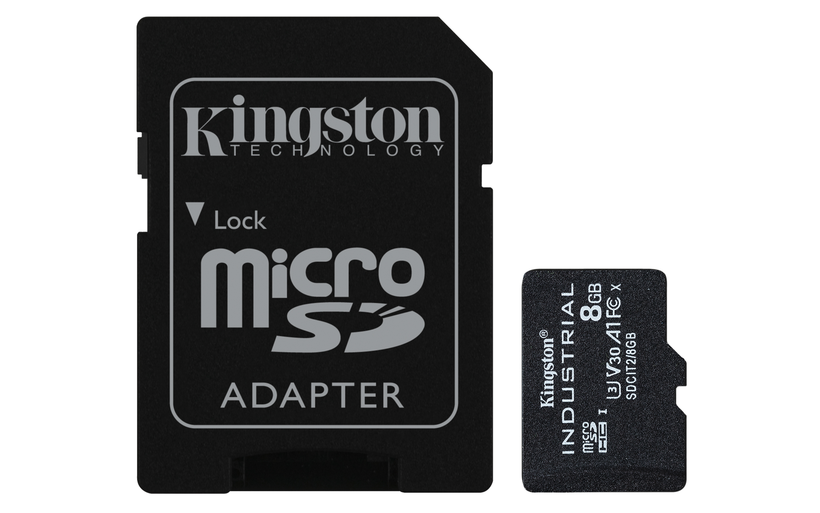 Kingston 8GB Industrial microSDHC+Ad.