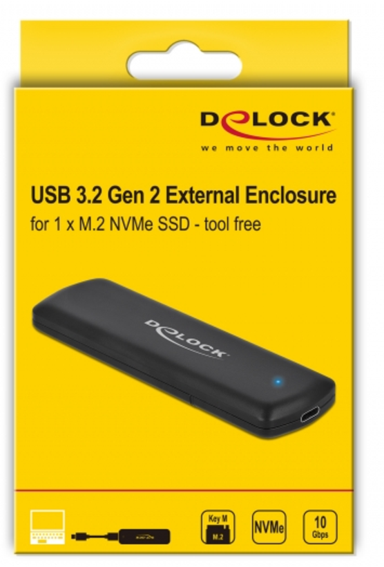 Delock M.2 NVMe PCIe SSD Enclosure