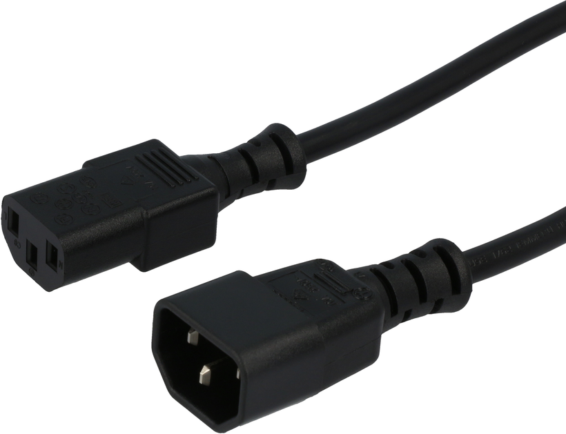 Power Cable C13/f-C14/m 3m Black