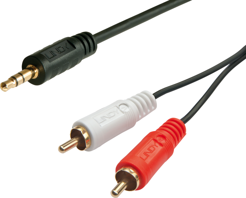 Cable 3.5mm Audio Jack/m - 2x RCA/m 2 m