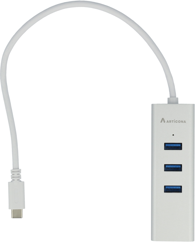 ARTICONA 3-port USB 3.0 Hub Type-C RJ45