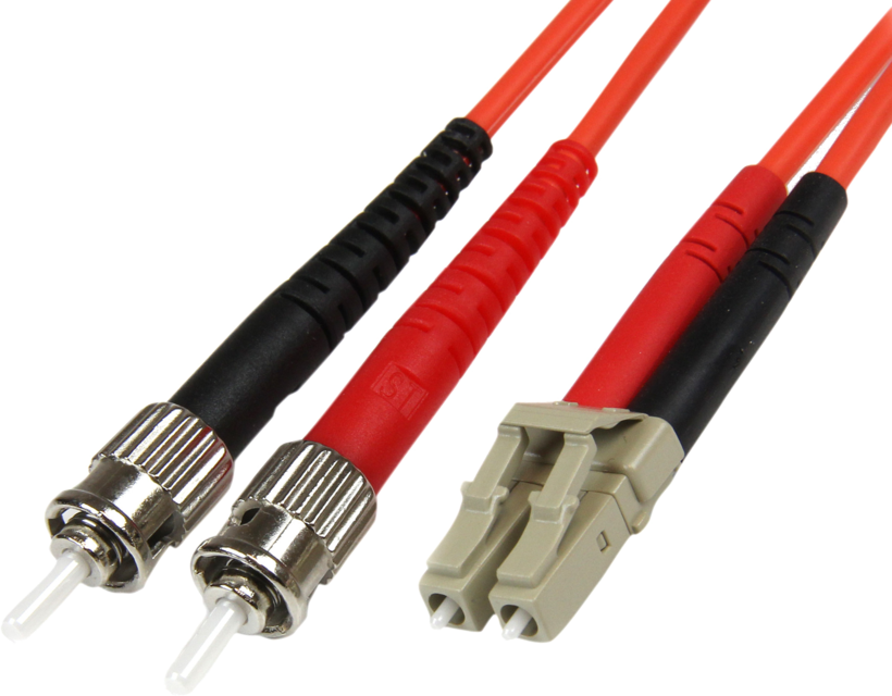 FO Duplex Patch Cable 50/125µ LC-ST 1m