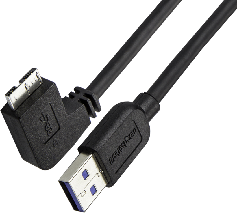 Cable USB 3.0 A/m-Micro B/m 90° 2m