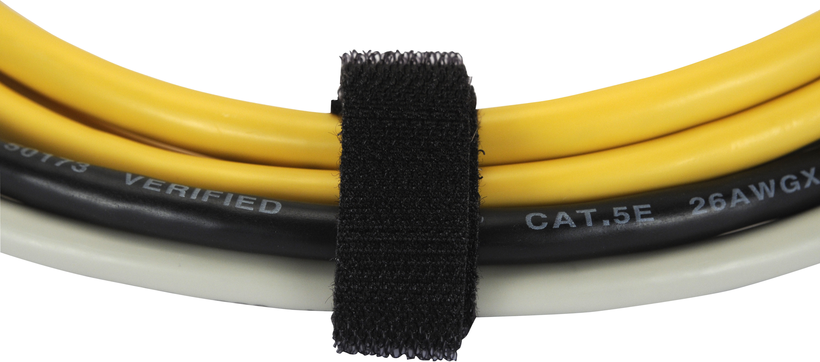 Klittenband kabelbinder rol 10000 mm zw