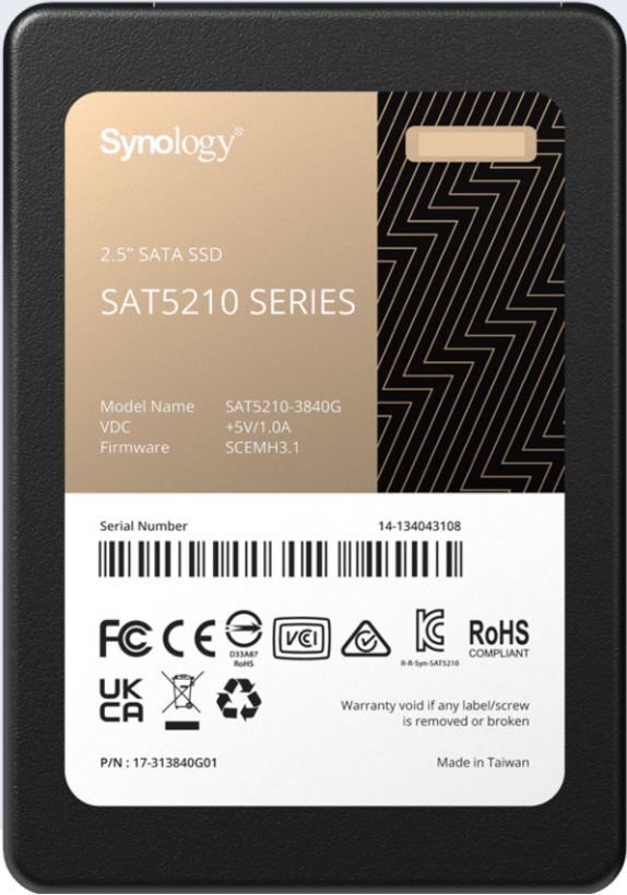 Synology SAT5210 480 GB SATA NAS SSD