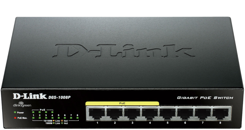 D-Link DGS-1008P PoE Switch