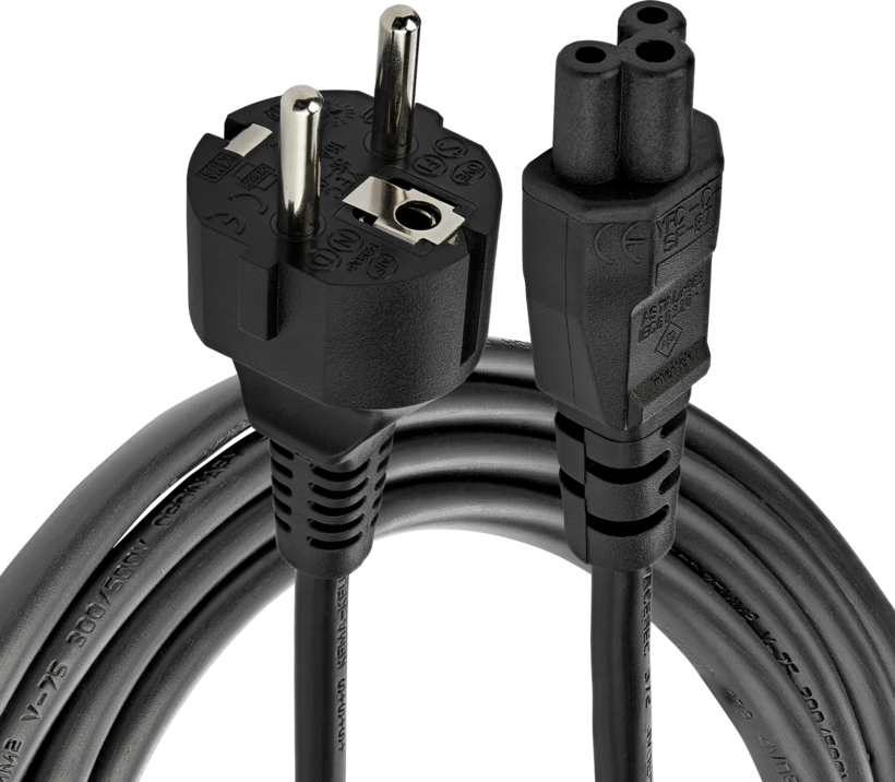Power Cable Power/m-C5/f 2m Black
