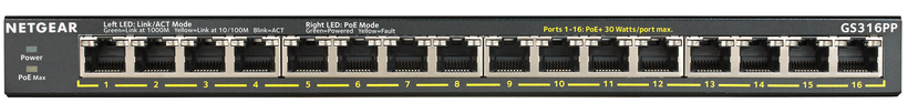 NETGEAR GS316PP PoE Gigabit Switch