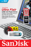 Miniatuurafbeelding van SanDisk Ultra Flair 128GB USB Stick Blue