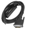 Miniatuurafbeelding van Adapter USB C/m-DVI-D/f 2m