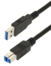 Miniatuurafbeelding van Cable USB 3.0 A/m-B/m 2m Black
