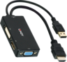 Miniatuurafbeelding van Adapter HDMI/m - DisplayPort+DVI+VGA/f