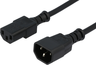 Miniatuurafbeelding van Power Cable C13/f - C14/m 0.5m Black