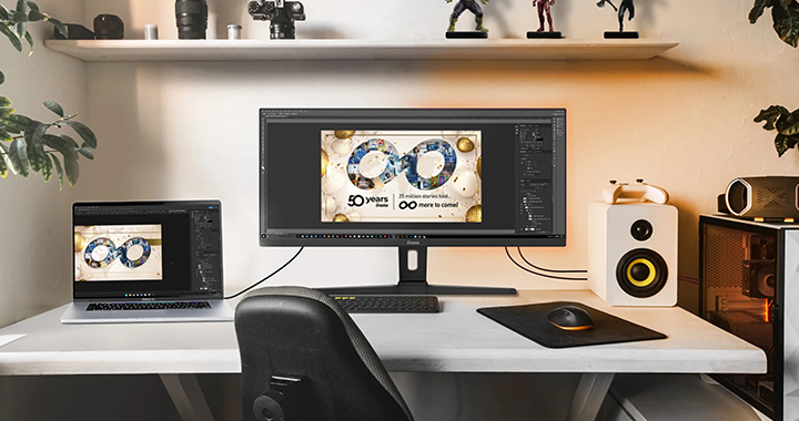 6 grid banner iiyama simplified cable management