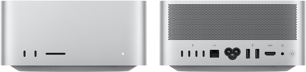 Apple Mac Studio M5 | Front & back view with ports