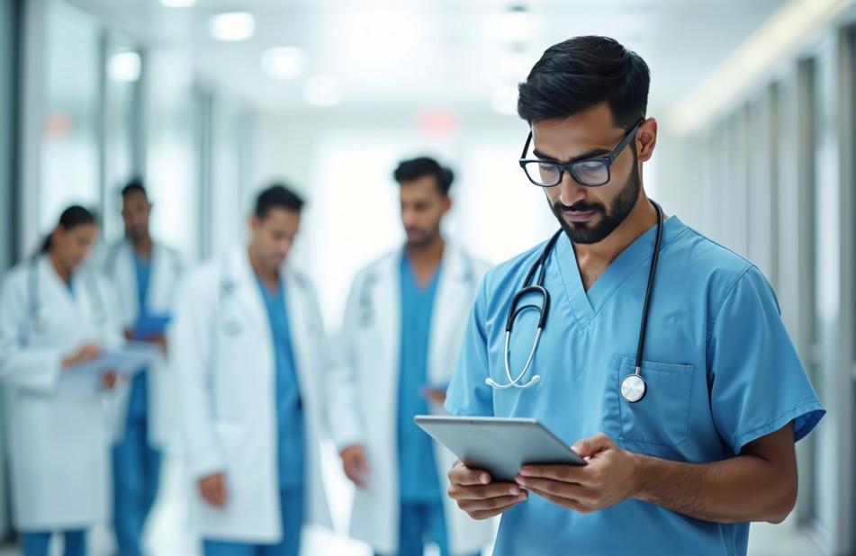 Doctor at a hospital Samsung Knox