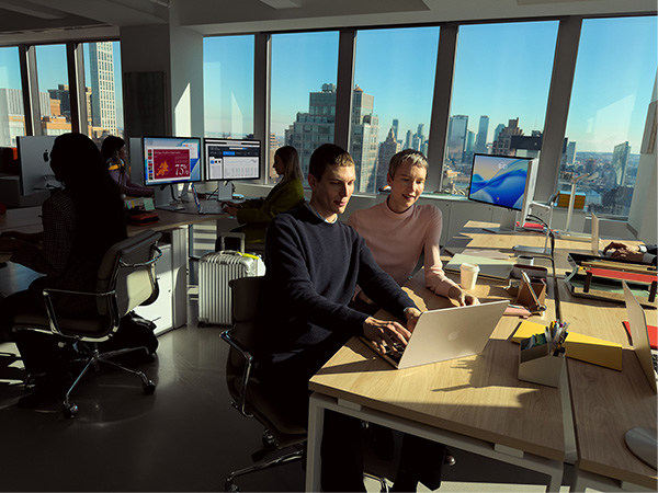 People working in office