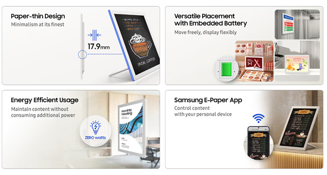 Samsung E-Paper EMDX-serie in Supermarket