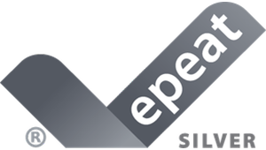 Epeat Silver certification label for environmentally friendly and sustainable products