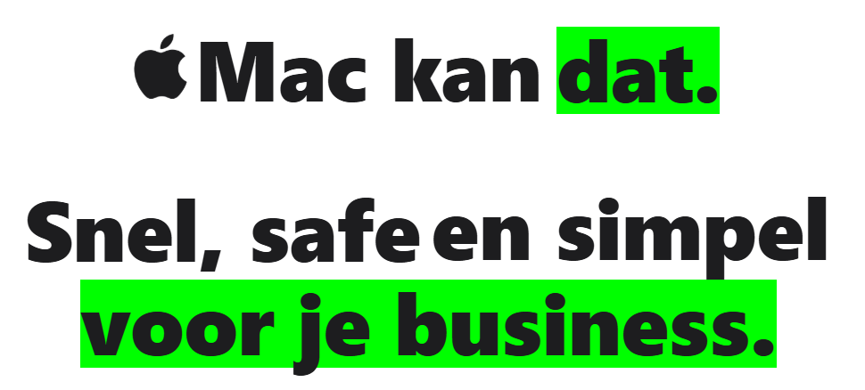 Mac kan dat.