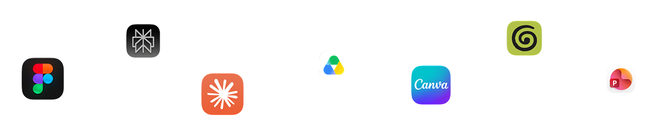 Apple Mac mini M6 | Various app icons are floating around.
