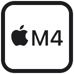 Apple MacBook Air M4 Chip Icon