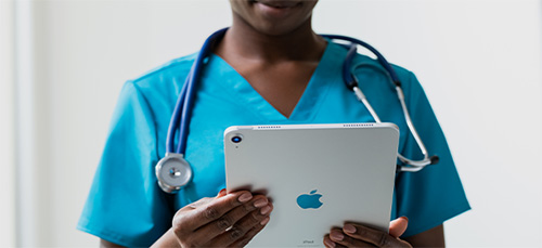 Doctor with iPad