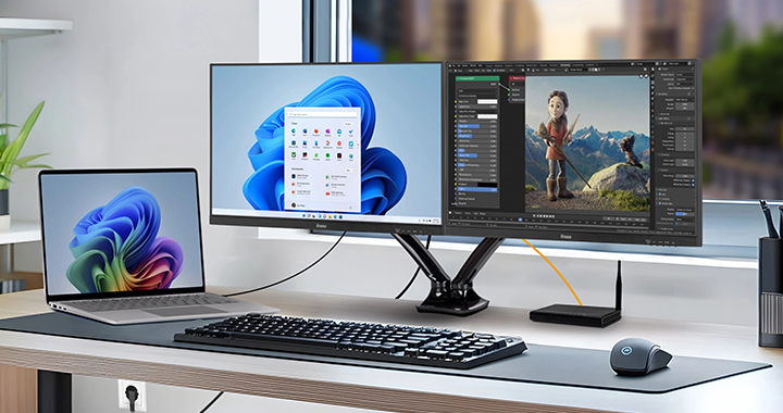 6 grid banner connect multiple monitors