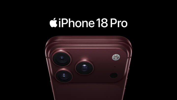 Close-up of the iPhone 18 Pro back showing three camera lenses and flash for advanced photography
