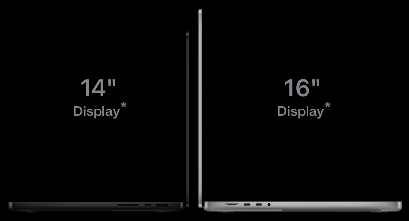 Apple MacBook Pro M5. Two sizes. Two colours.
