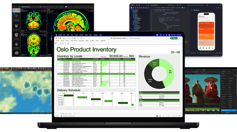 Apple MacBook Pro M5. Go‑to business apps are good to go.