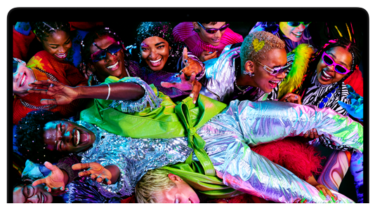 Liquid Retina XDR display. Crisp, bright, brilliant.