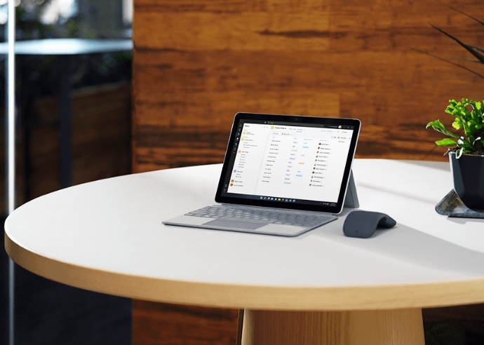 Microsoft Surface Go 4 on table